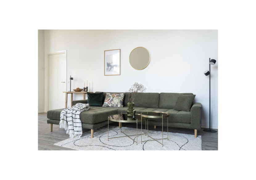 Miroir MADRID - Miroir avec cadre effet laiton 60 cm - 4001450 - House Nordic