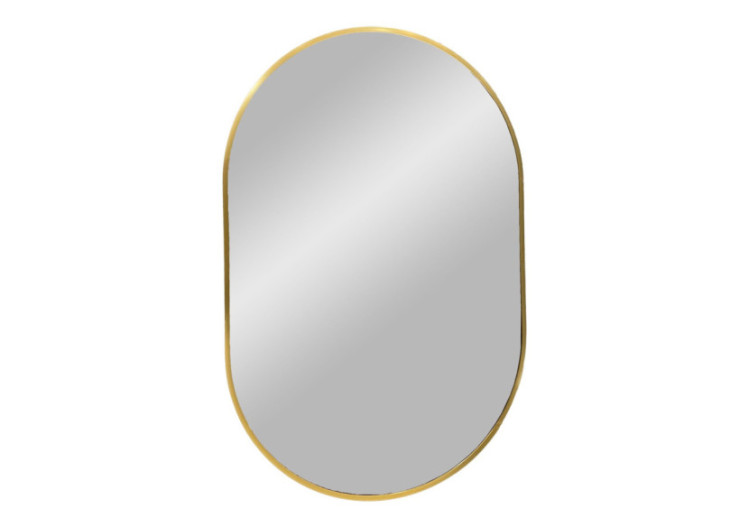 Miroir MADRID - Miroir avec cadre effet laiton 50x80 cm - 4001550 - House Nordic
