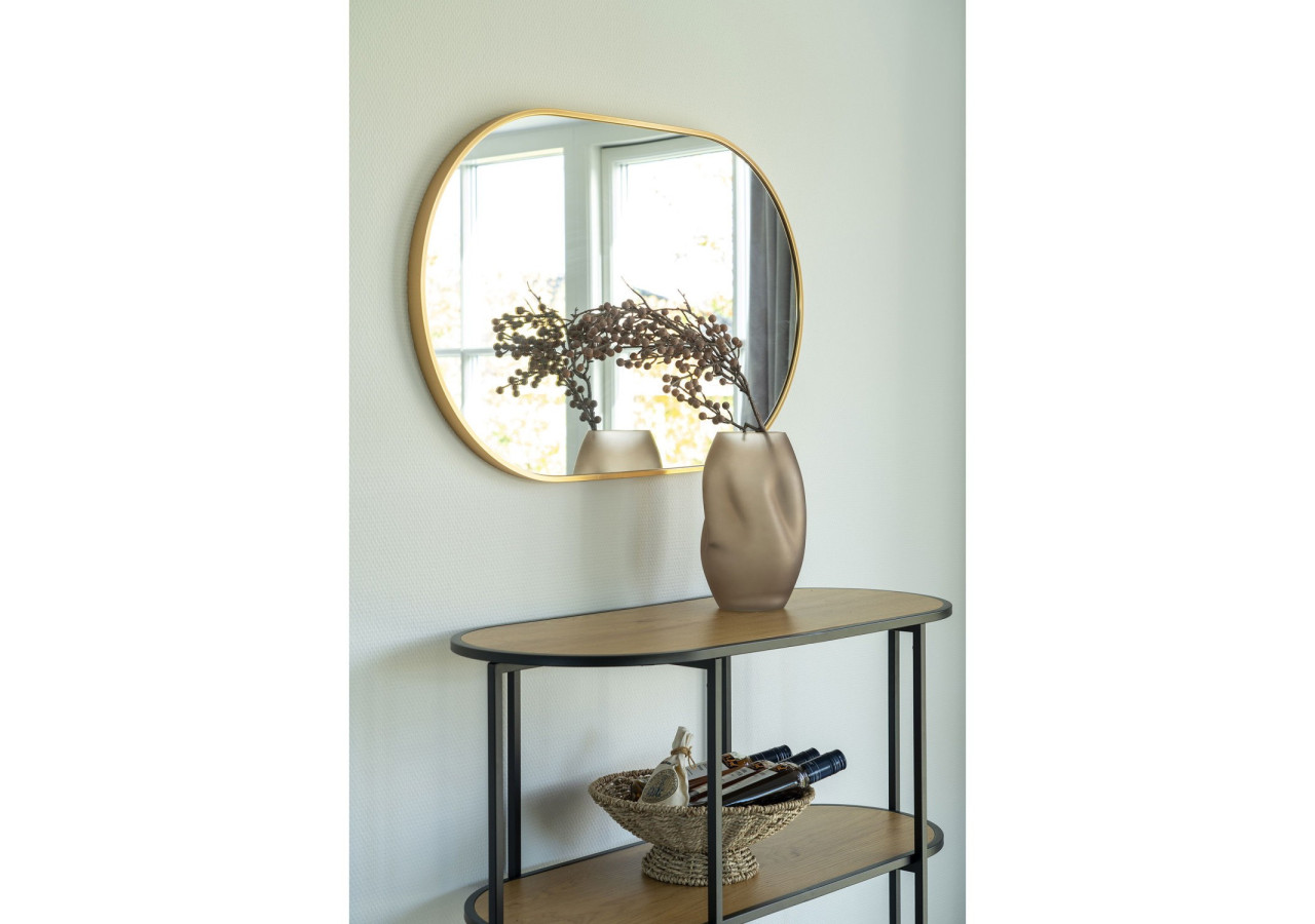 Miroir MADRID - Miroir avec cadre effet laiton 50x80 cm - 4001550 - House Nordic