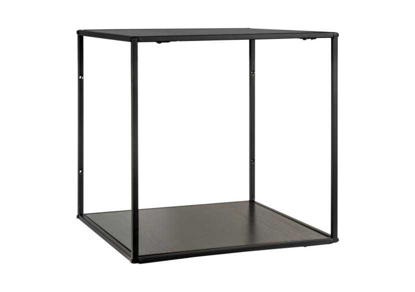 Étagère VITA - Cadre noir avec étagères noires 36 x 36 x 36 cm - 4282240 - House Nordic