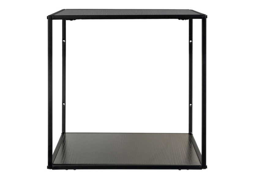Étagère VITA - Cadre noir avec étagères noires 36 x 36 x 36 cm - 4282240 - House Nordic