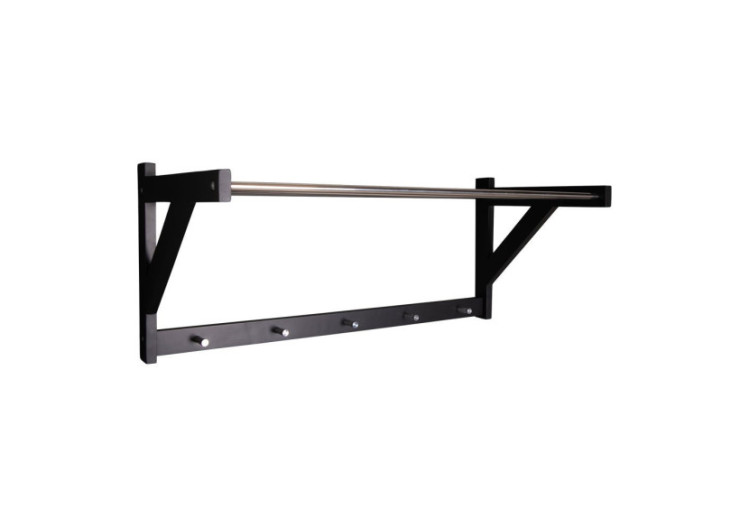 Étagère à chapeaux PADOVA - Bois noir et métal 78 x 32 cm - 4291090 - House Nordic