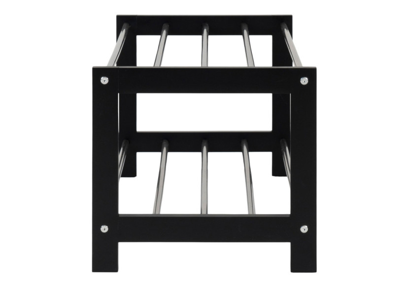 Rangement à chaussures PADOVA - Rack noir avec 2 niveaux en métal 78 x 34 cm - 4291095 - House Nordic Rangement à chaussures PADOVA - Rack noir avec 2 niveaux en métal 78 x 34 cm - 4291095 - House Nordic