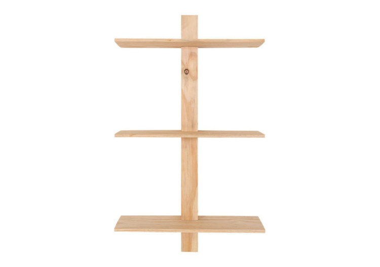 Étagère Almelo - Étagère murale avec 3 étagères en bois naturel 21x55x72 cm - 4291120 - House Nordic 2