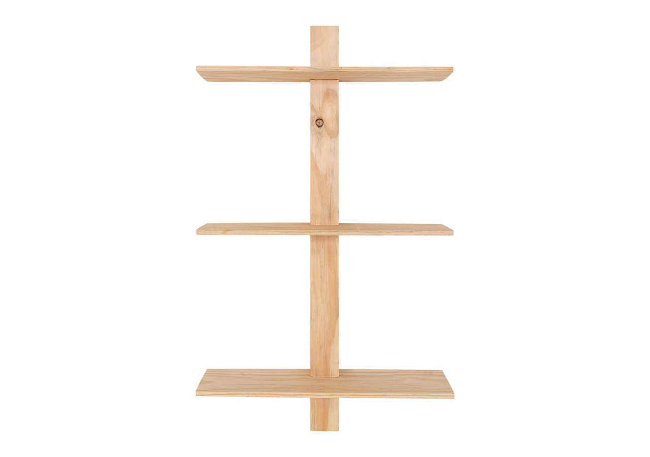 Étagère Almelo - Étagère murale avec 3 étagères en bois naturel 21x55x72 cm - 4291120 - House Nordic