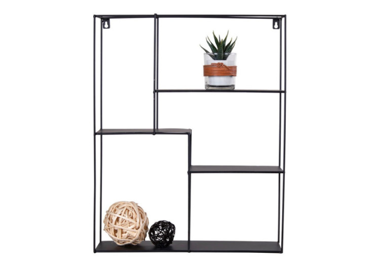 Étagère Mons - Étagère avec cadre en acier noir 40,5x10,5 cm - 4292150 - House Nordic