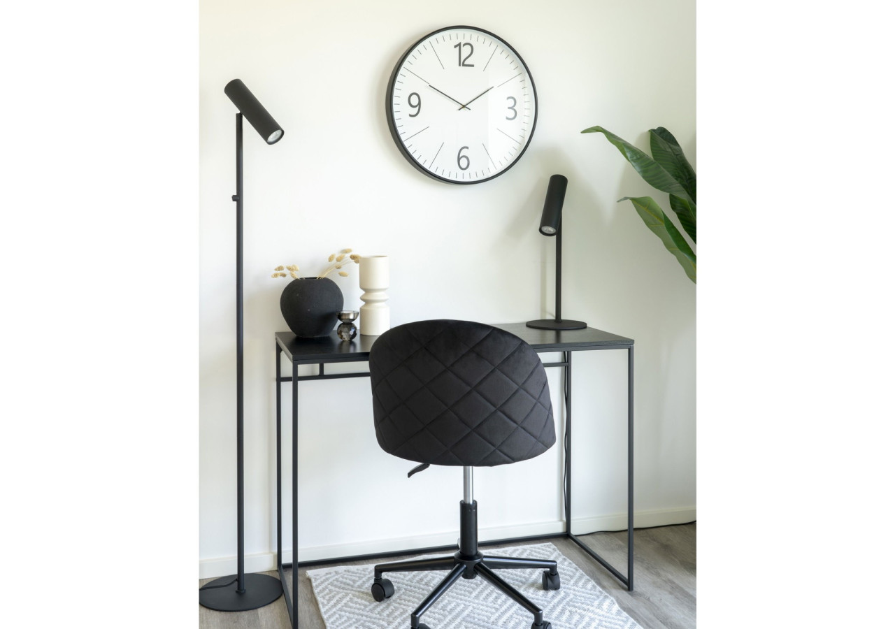 Horloge murale Biel - Horloge noire et blanche 51x51 cm - 4361090 - House Nordic