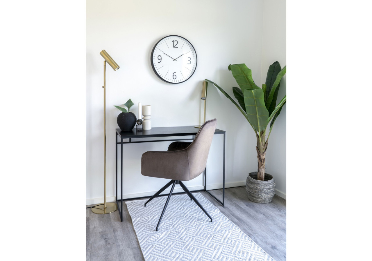 Horloge murale Biel - Horloge noire et blanche 51x51 cm - 4361090 - House Nordic