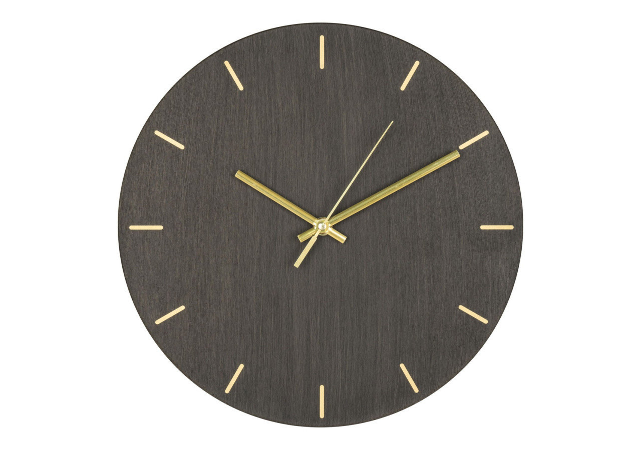 Horloge Murale ASTI - Structure en bois gris 30 cm - 4361105 - House Nordic
