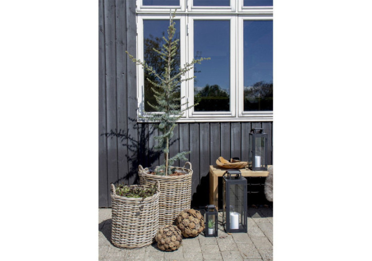 Ensemble de 2 Bacs Indo - Bacs ronds en kubu - 4401100 - House Nordic 2