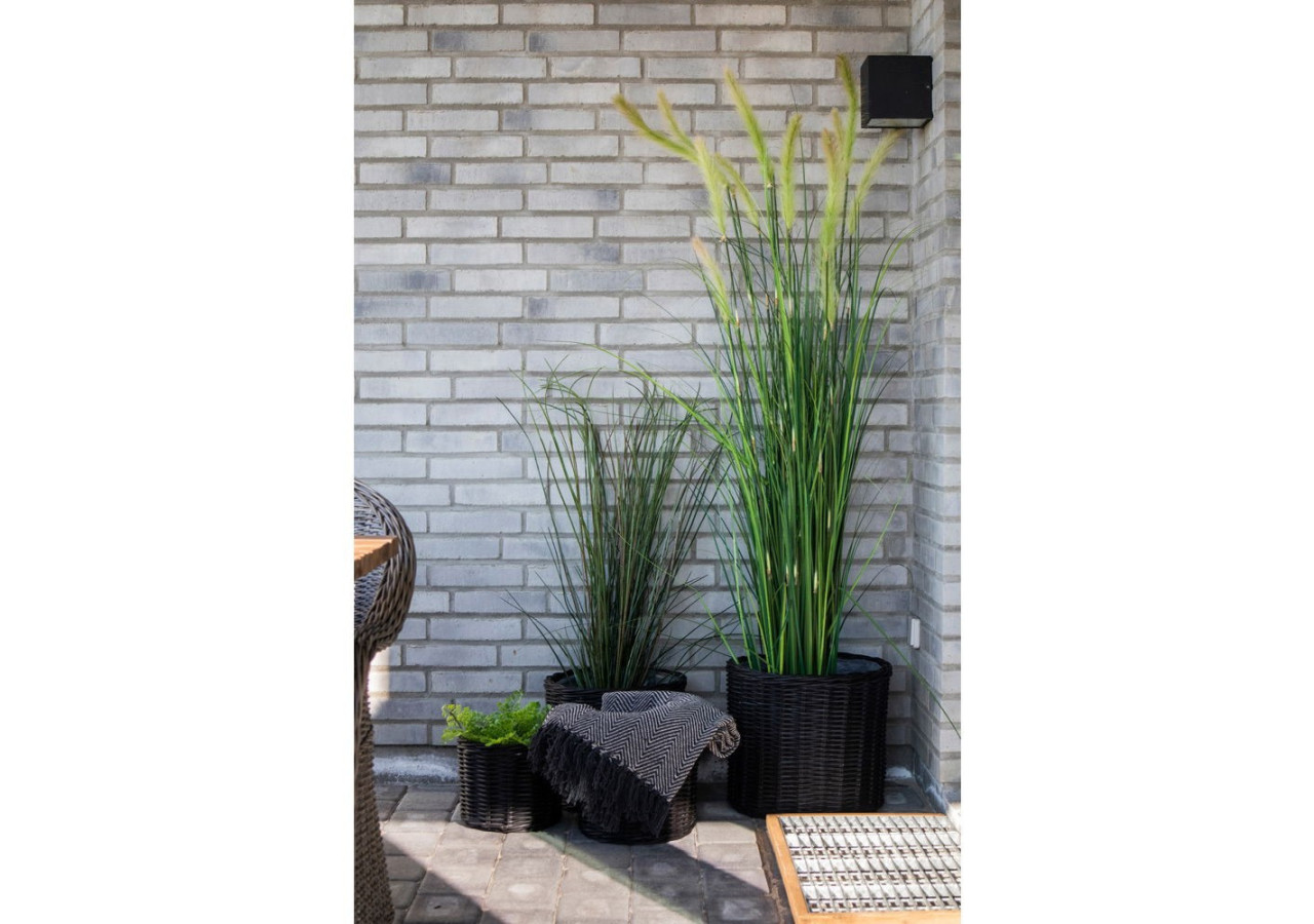 Ensemble de 4 Bacs Bogor - Bacs ronds noirs avec doublure - 4401121 - House Nordic