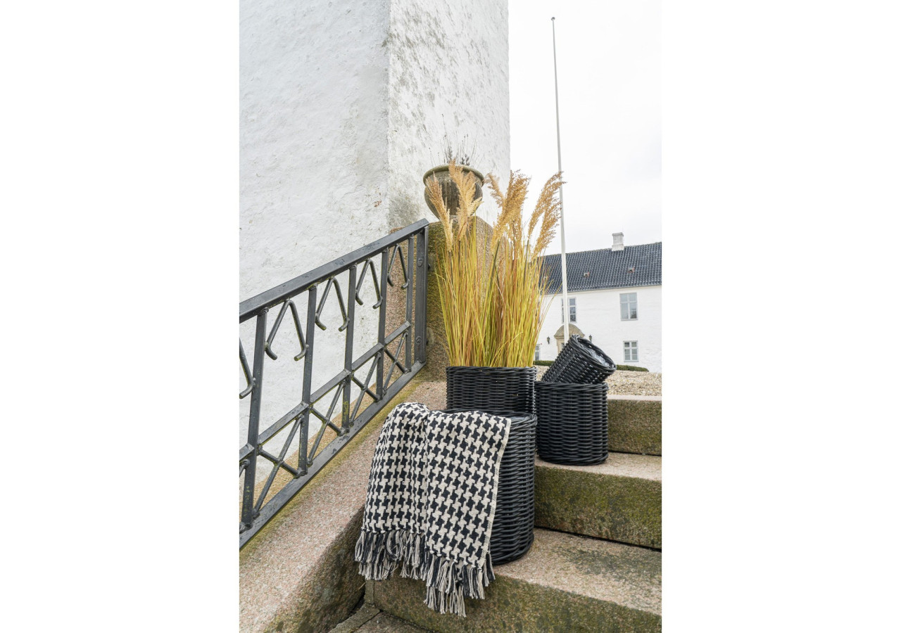 Ensemble de 4 Bacs Bogor - Bacs ronds noirs avec doublure - 4401121 - House Nordic