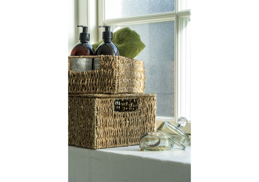 Bacs Rectangulaires Venoso - Panier en herbe de mer avec couvercle, set de 2 - 4401390 - House Nordic Bacs Rectangulaires Venoso - Panier en herbe de mer avec couvercle, set de 2 - 4401390 - House Nordic