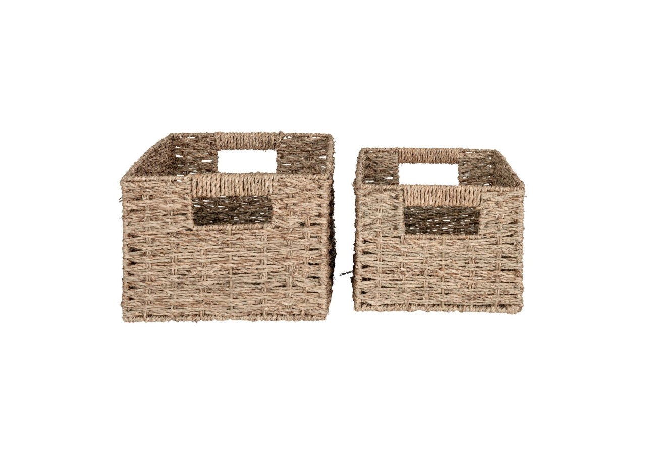 Bacs Rectangulaires Venoso - Panier en herbe de mer, set de 2 - 4401395 - House Nordic