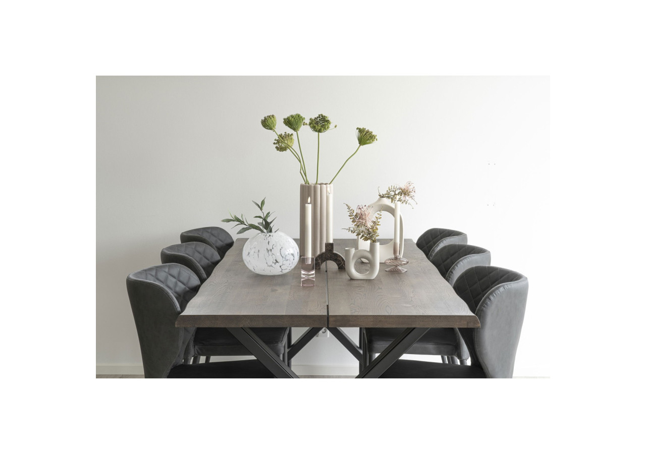 Vase en Verre - Vase en verre soufflé à la bouche avec pois blancs 22x17 cm - 4441340 - House Nordic