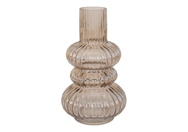 Vase en Verre - Vase en verre soufflé fumé 15x25 cm - 4441355 - House Nordic