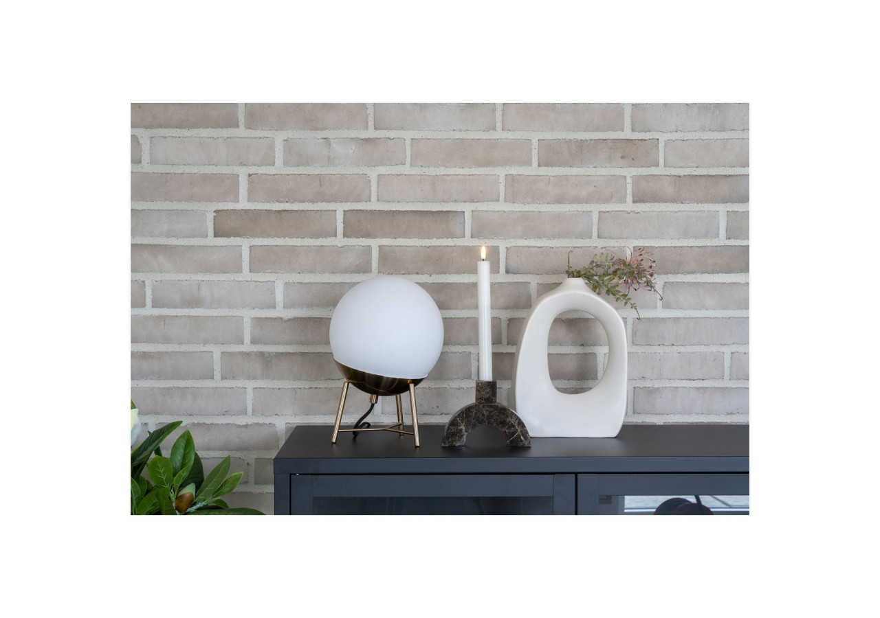 Vase en Céramique - Vase en céramique blanche à forme organique 9x20x27,5 cm - 4441730 - House Nordic