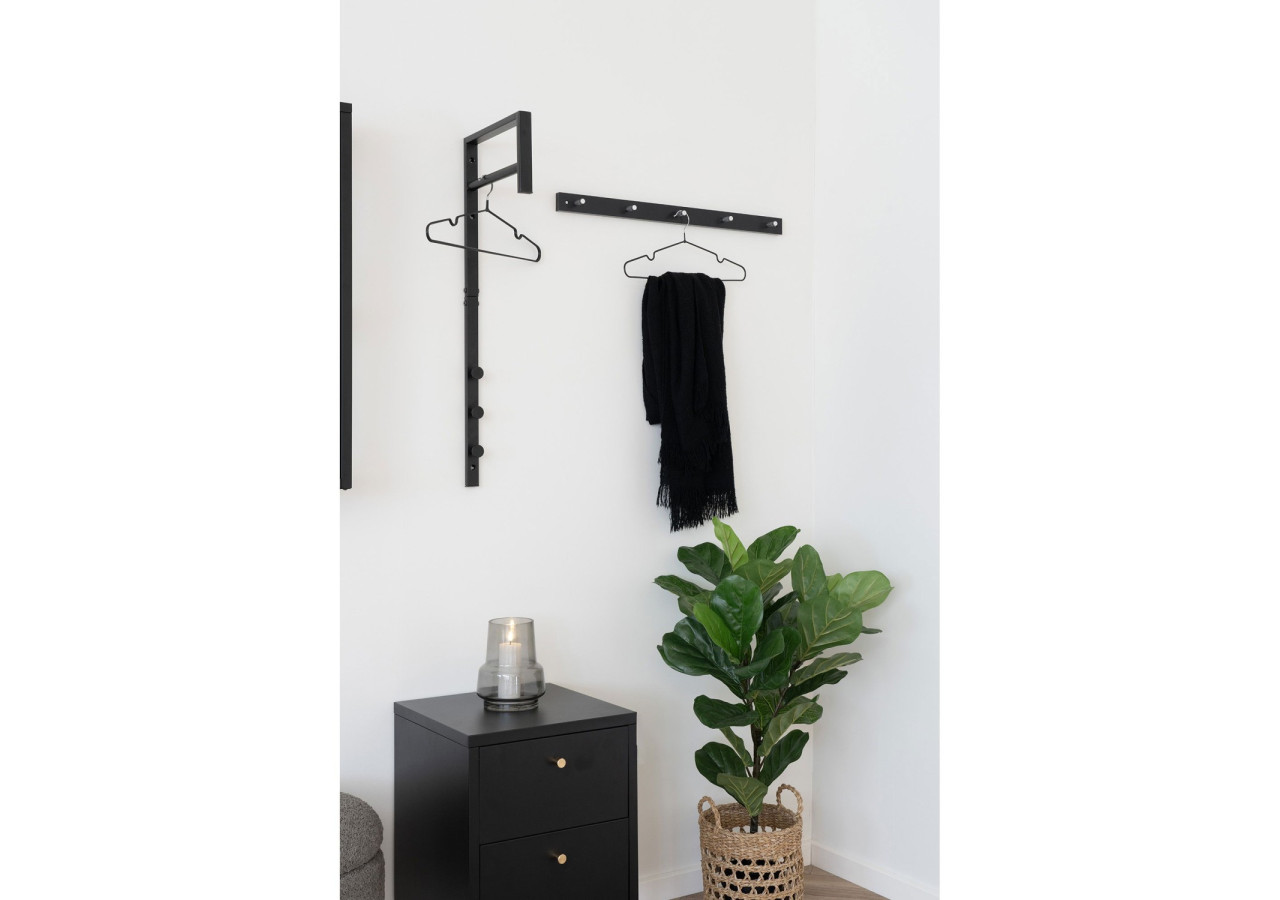 Portant à vêtements Trento - Portant noir en métal - 4494090 - House Nordic