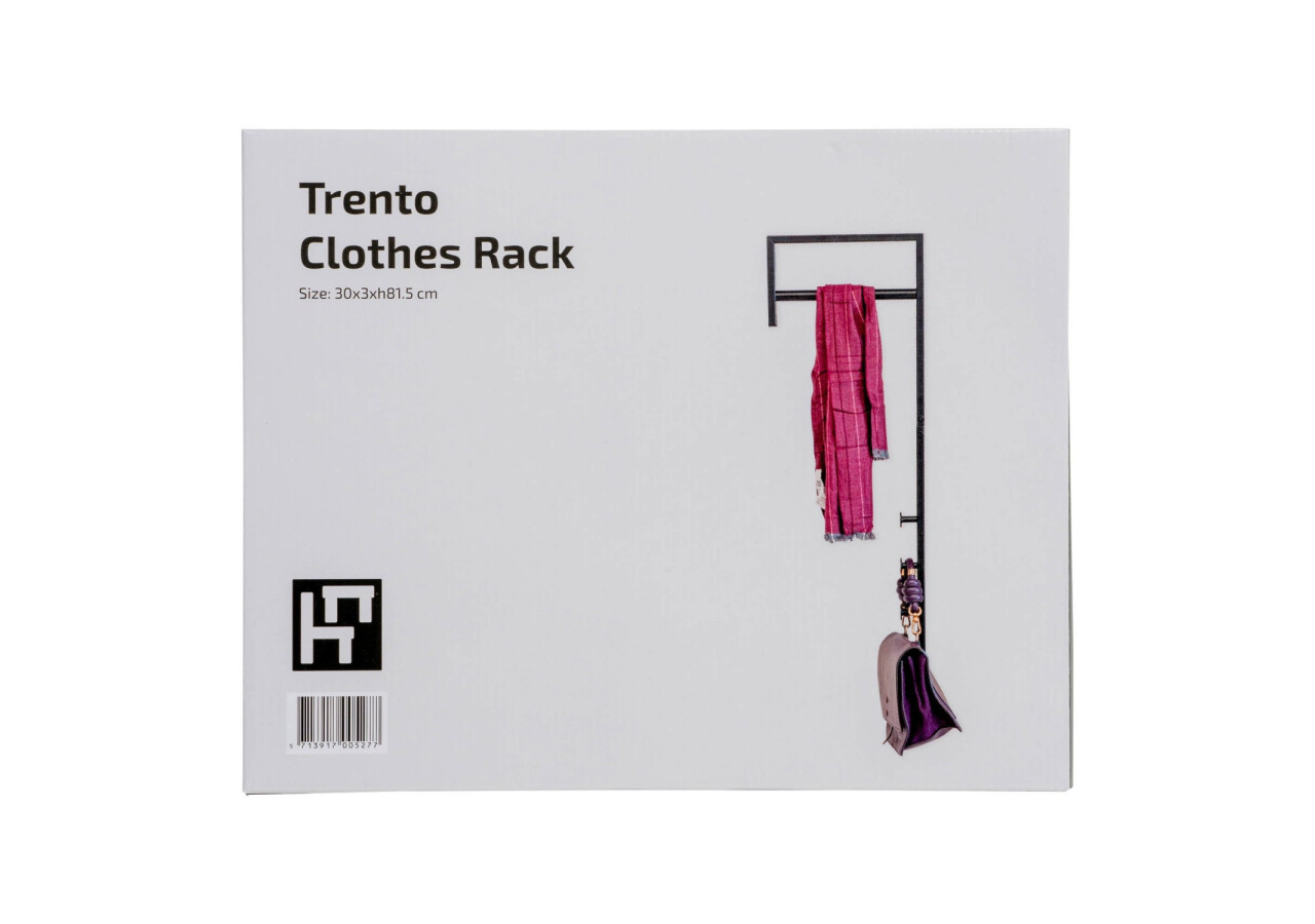 Portant à vêtements Trento - Portant noir en métal - 4494090 - House Nordic