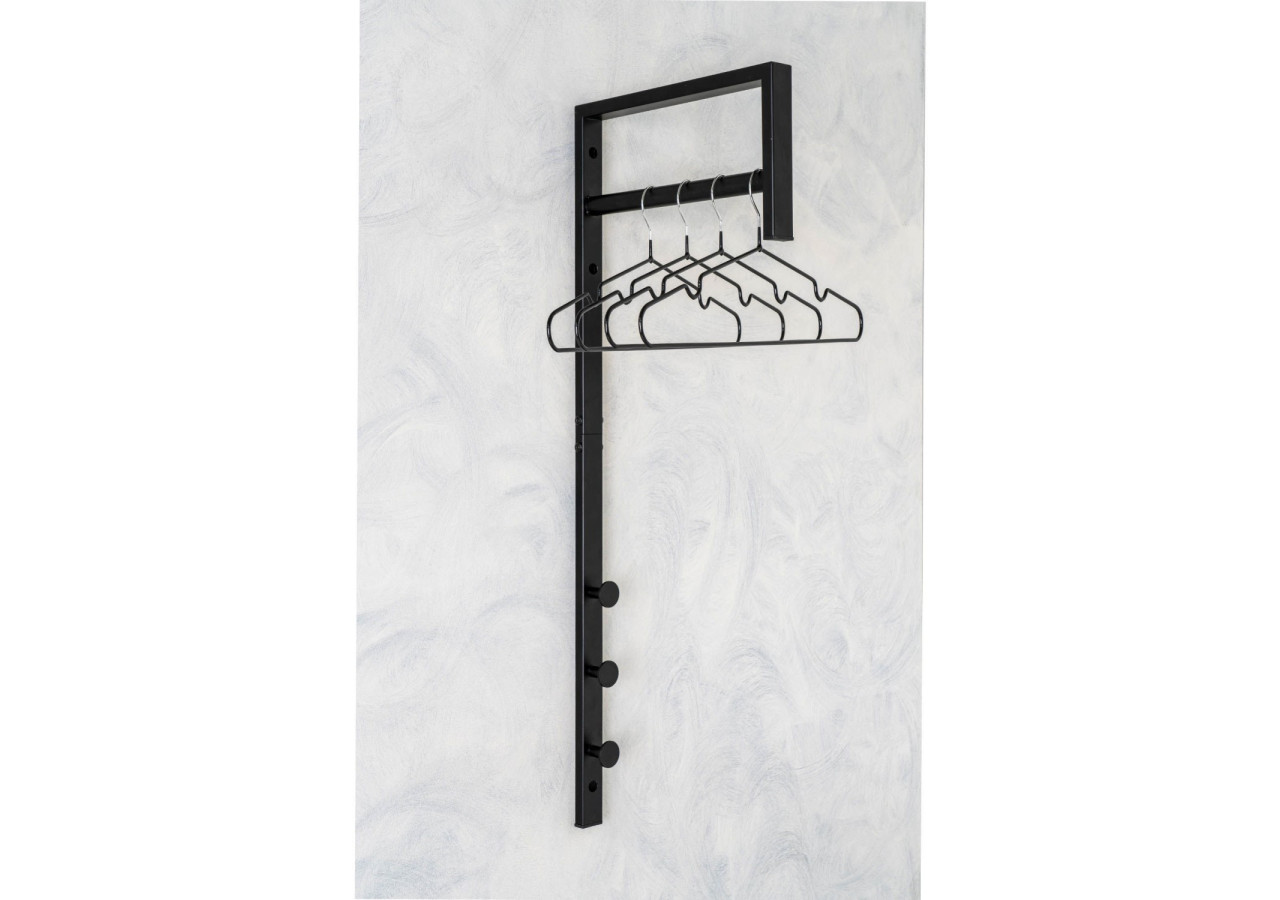 Portant à vêtements Trento - Portant noir en métal - 4494090 - House Nordic