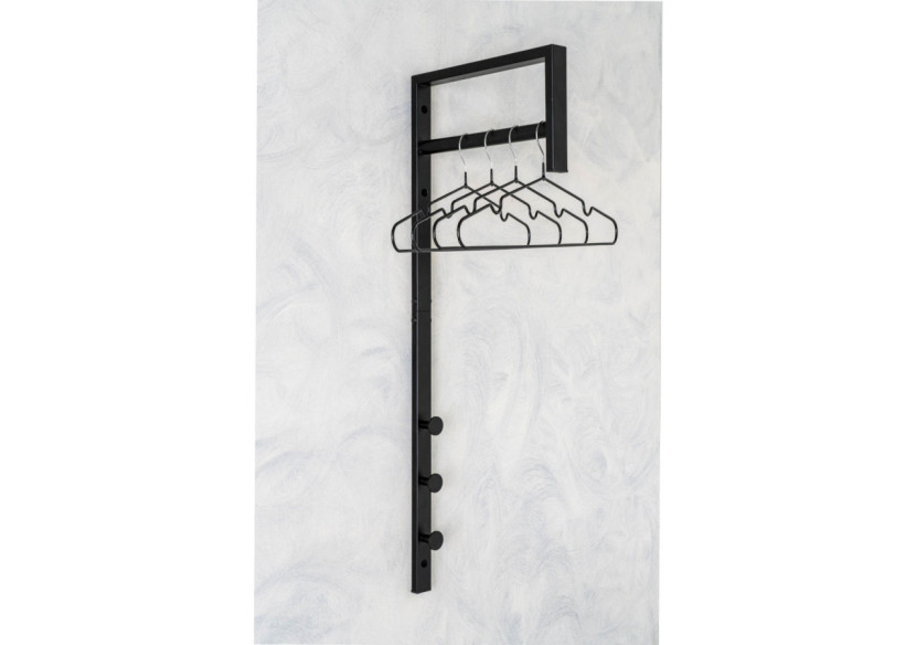 Portant à vêtements Trento - Portant noir en métal - 4494090 - House Nordic