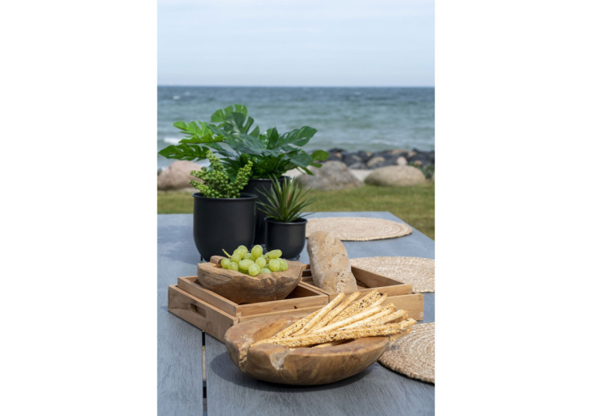 Bol Rio en Teck - Petit bol en teck 20 x H8 cm - 4501010 - House Nordic