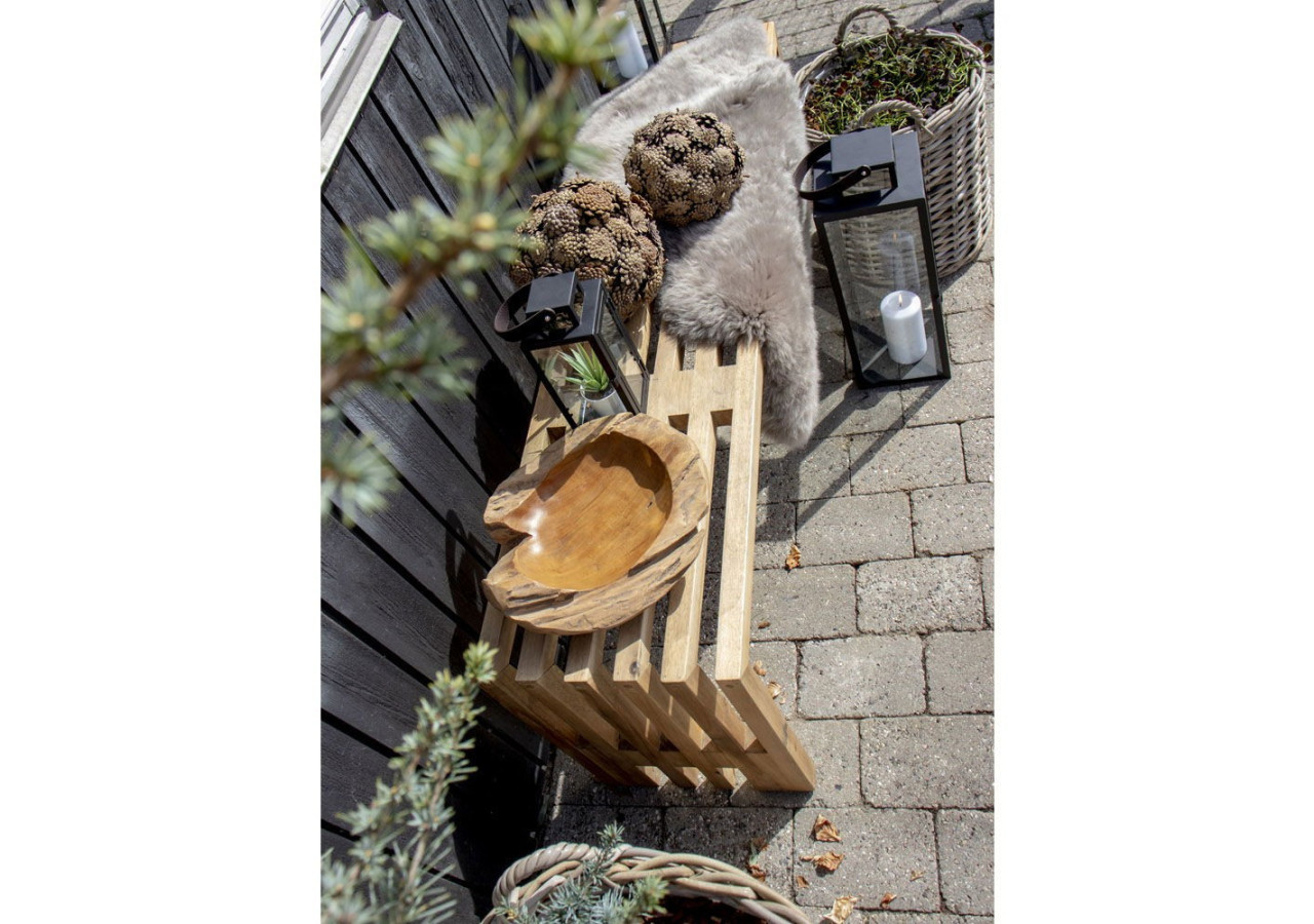 Bol Rio en Teck - Bol moyen en teck 30 x H10 cm - 4501011 - House Nordic