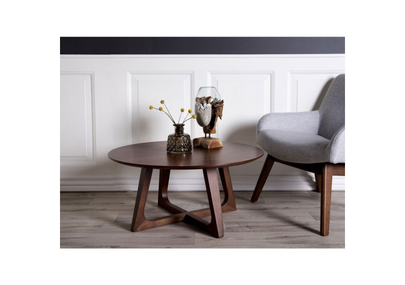 Goutte d'eau San Marino - Décoration en teck et verre H25 cm - 4501050 - House Nordic