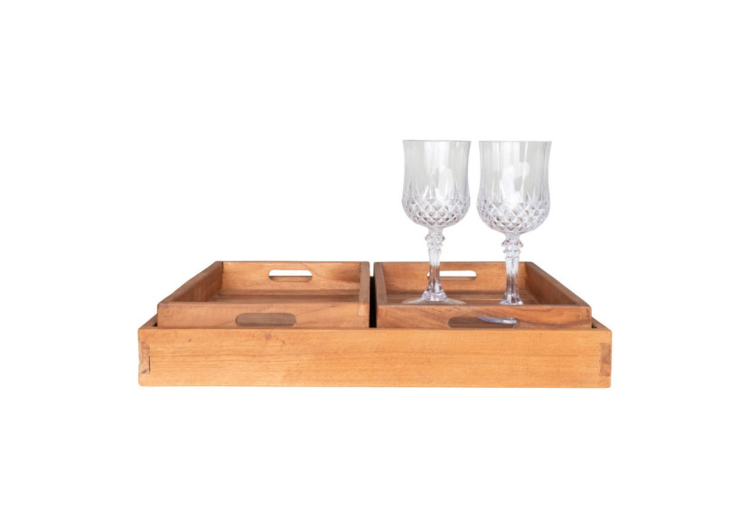 Plateau Faro en Teck - Ensemble de 3 - 4601020 - House Nordic Plateau Faro en Teck - Ensemble de 3 - 4601020 - House Nordic