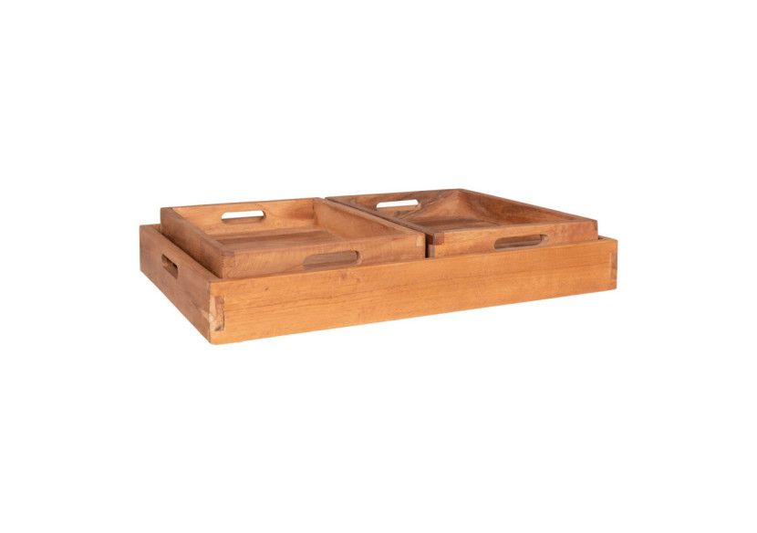 Plateau Faro en Teck - Ensemble de 3 - 4601020 - House Nordic Plateau Faro en Teck - Ensemble de 3 - 4601020 - House Nordic