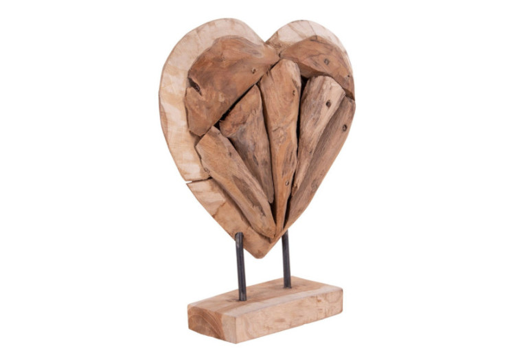 Cœur Almada en Teck - Décoration Naturelle - 5291500 - House Nordic 2