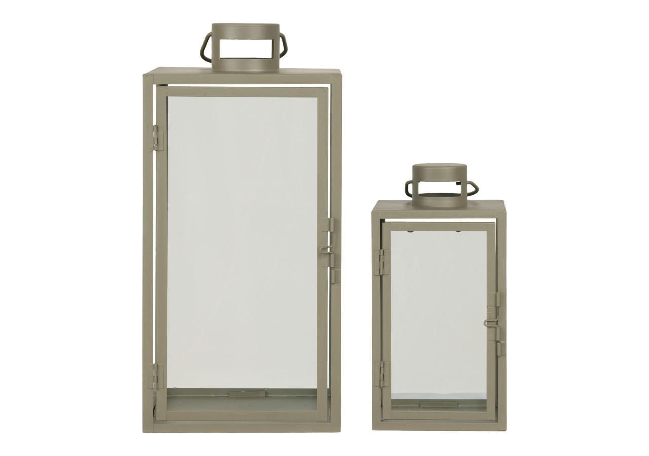 Lanternes CORFU - Ensemble de 2 lanternes vertes avec poignée - 6407521 - House Nordic