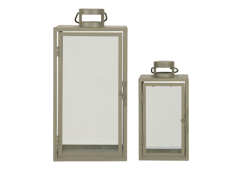 Lanternes CORFU - Ensemble de 2 lanternes vertes avec poignée - 6407521 - House Nordic