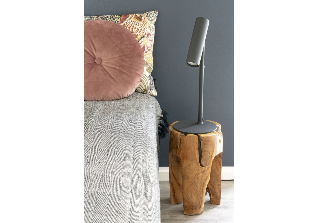 Lampe de Table PARIS - Modèle noir avec cordon en tissu de 200 cm - 6409101 - House Nordic