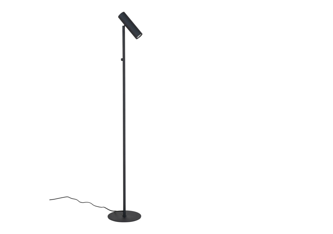 Lampe sur Pied PARIS - Modèle noir avec cordon en tissu de 210 cm - 6409103 - House Nordic