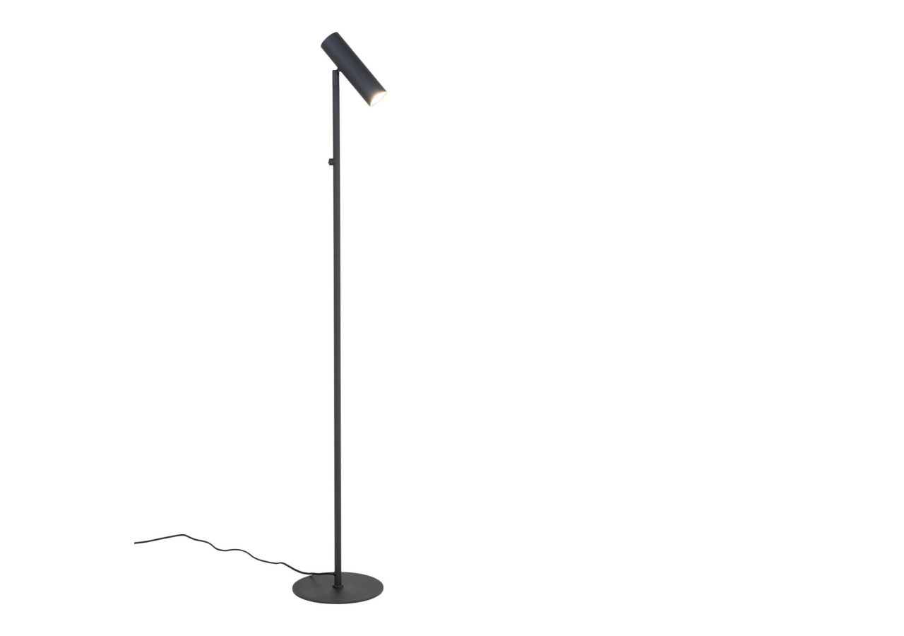 Lampe sur Pied PARIS - Modèle noir avec cordon en tissu de 210 cm - 6409103 - House Nordic