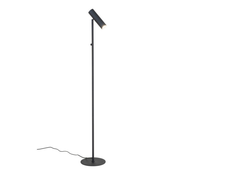 Lampe sur Pied PARIS - Modèle noir avec cordon en tissu de 210 cm - 6409103 - House Nordic