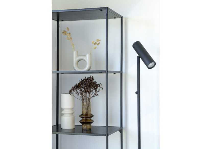 Lampe sur Pied PARIS - Modèle noir avec cordon en tissu de 210 cm - 6409103 - House Nordic