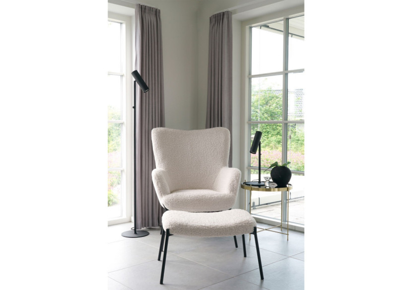 Lampe sur Pied PARIS - Modèle noir avec cordon en tissu de 210 cm - 6409103 - House Nordic