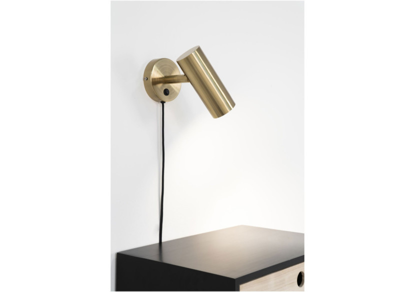 Applique murale PARIS - Modèle en laiton avec cordon en tissu de 190 cm - 6409106 - House Nordic