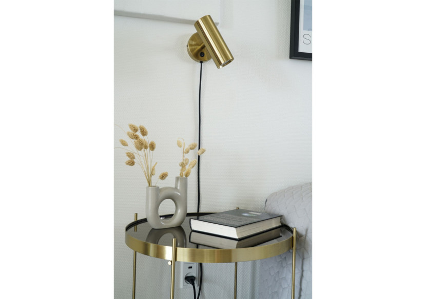 Applique murale PARIS - Modèle en laiton avec cordon en tissu de 190 cm - 6409106 - House Nordic