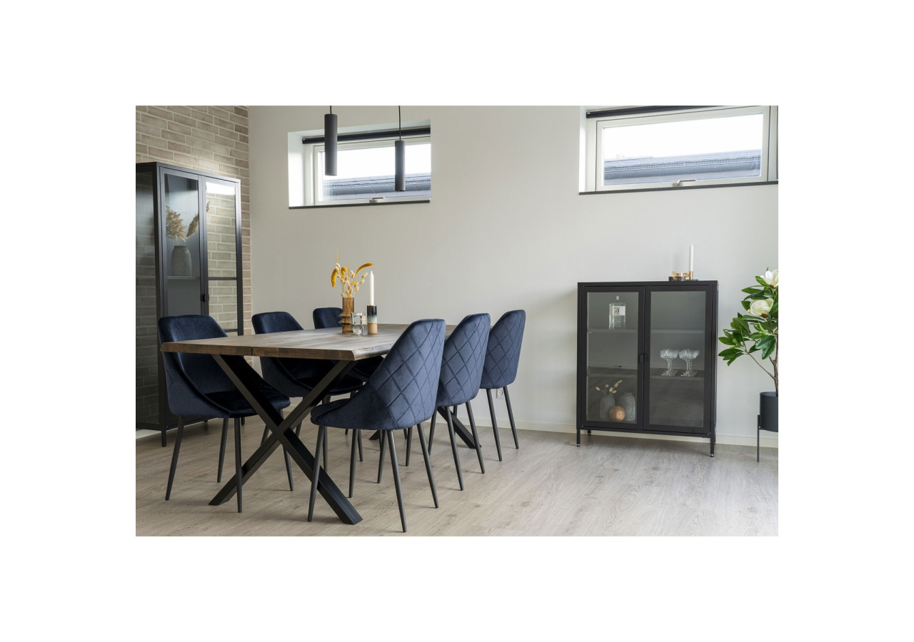 Suspension PARIS - Lampe noire avec cordon en tissu de 120 cm et ampoule GU10/5W LED - 6409107 - House Nordic