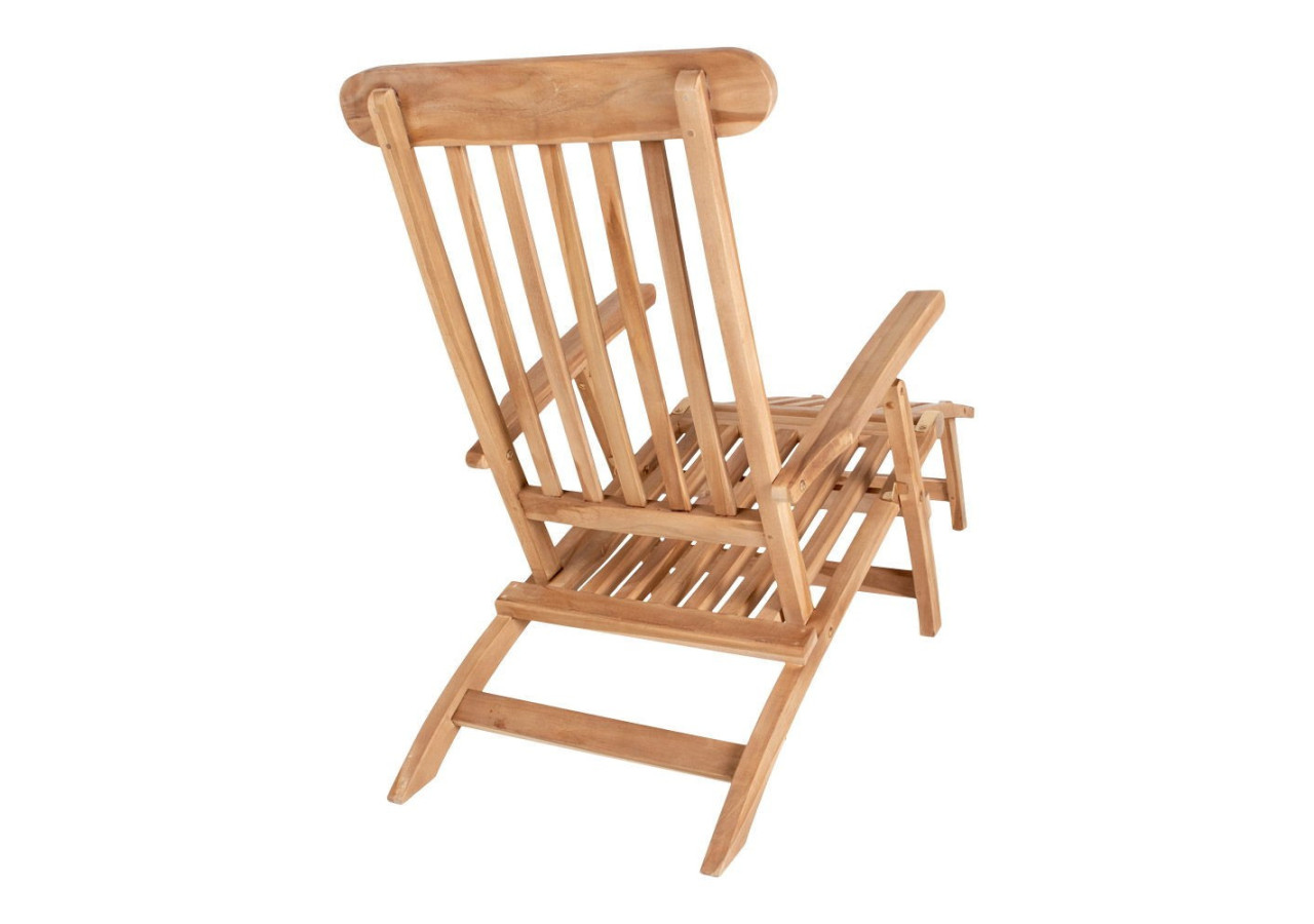 Chaise de Plage ARRECIFE - Chaise en teck avec dossier réglable en 4 positions - 7001120 - House Nordic