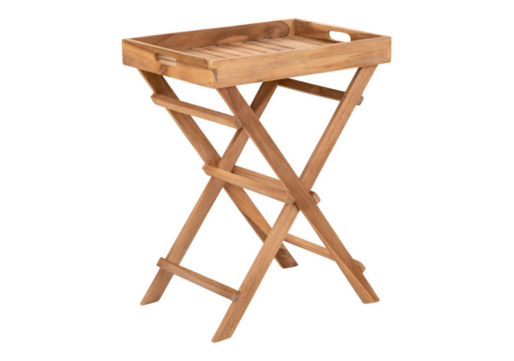 Table Plateau RONDA - Table plateau en teck 29*39*h49,5 cm - 7501005 - House Nordic