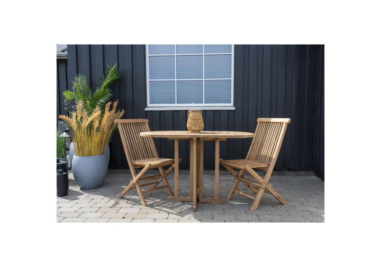 Table de Balcon HUELVA - Table de balcon en teck - 7501145 - House Nordic