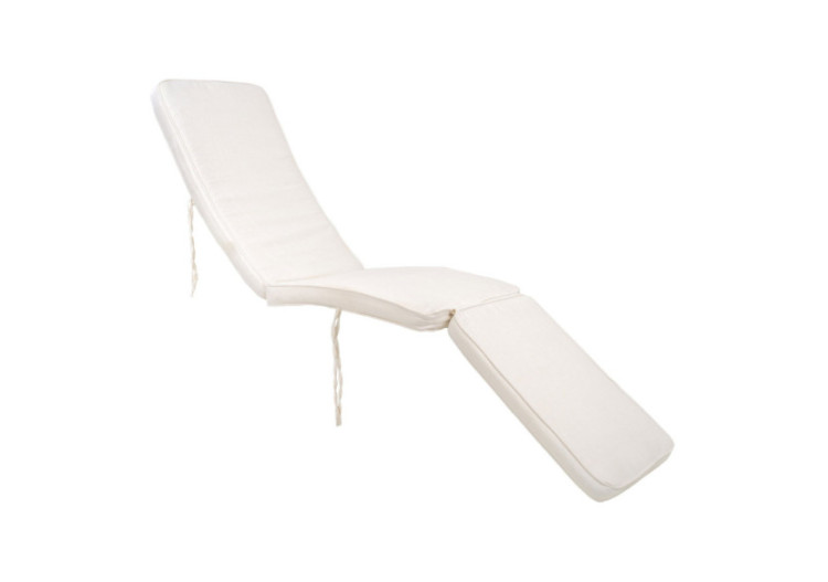 Fauteuil Arrecife - Coussin en coton blanc pour chaise de jardin - 8001120 - House Nordic