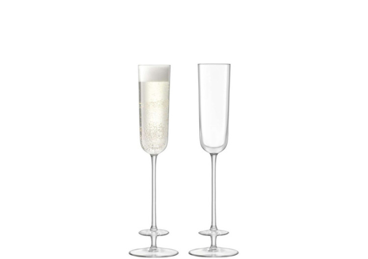 Flûtes à Champagne Theatre - Set de 2 en verre soufflé 130 ml - LS 566288 - L.S.A.