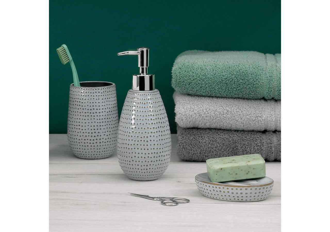 Porte-savon Dots - Design gris-brun, 12 cm - KE 236006 - Kela Badkamer