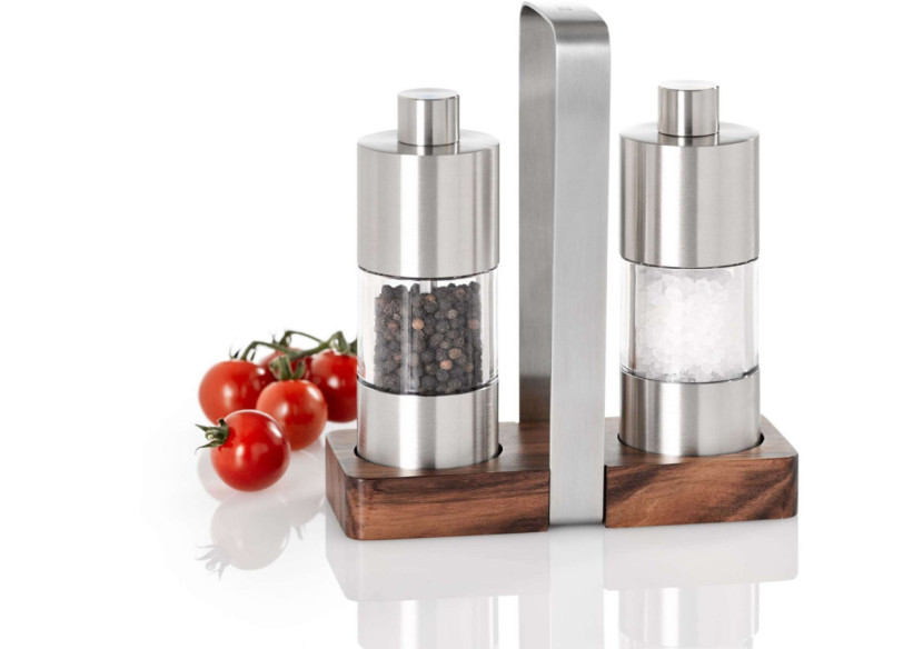 Set de Moulin à Poivre et Sel Menage Classic - 3 pièces - AD ME01 Z - Adhoc Set de Moulin à Poivre et Sel Menage Classic - 3 pièces - AD ME01 Z - Adhoc