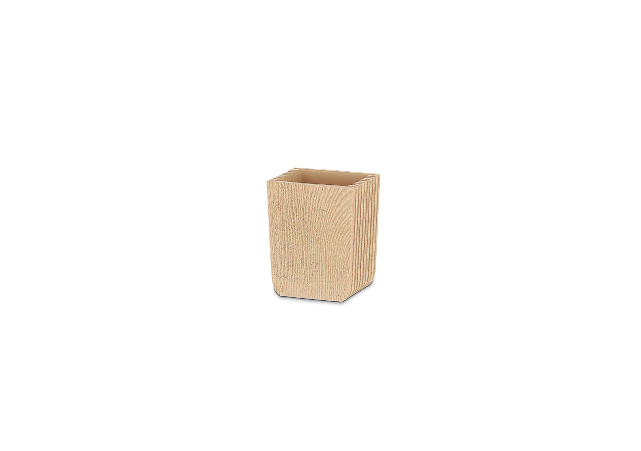 Mug de Salle de Bain Kaiu - Accessoire en plastique design bois 8 x 6 x 9,5 cm - KE 236839 - Kela Badkamer